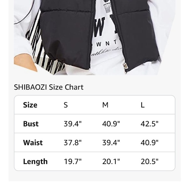 🌹🆕 Cropped Black Puffer Down Vest medium Christmas gift - Picture 3 of 4